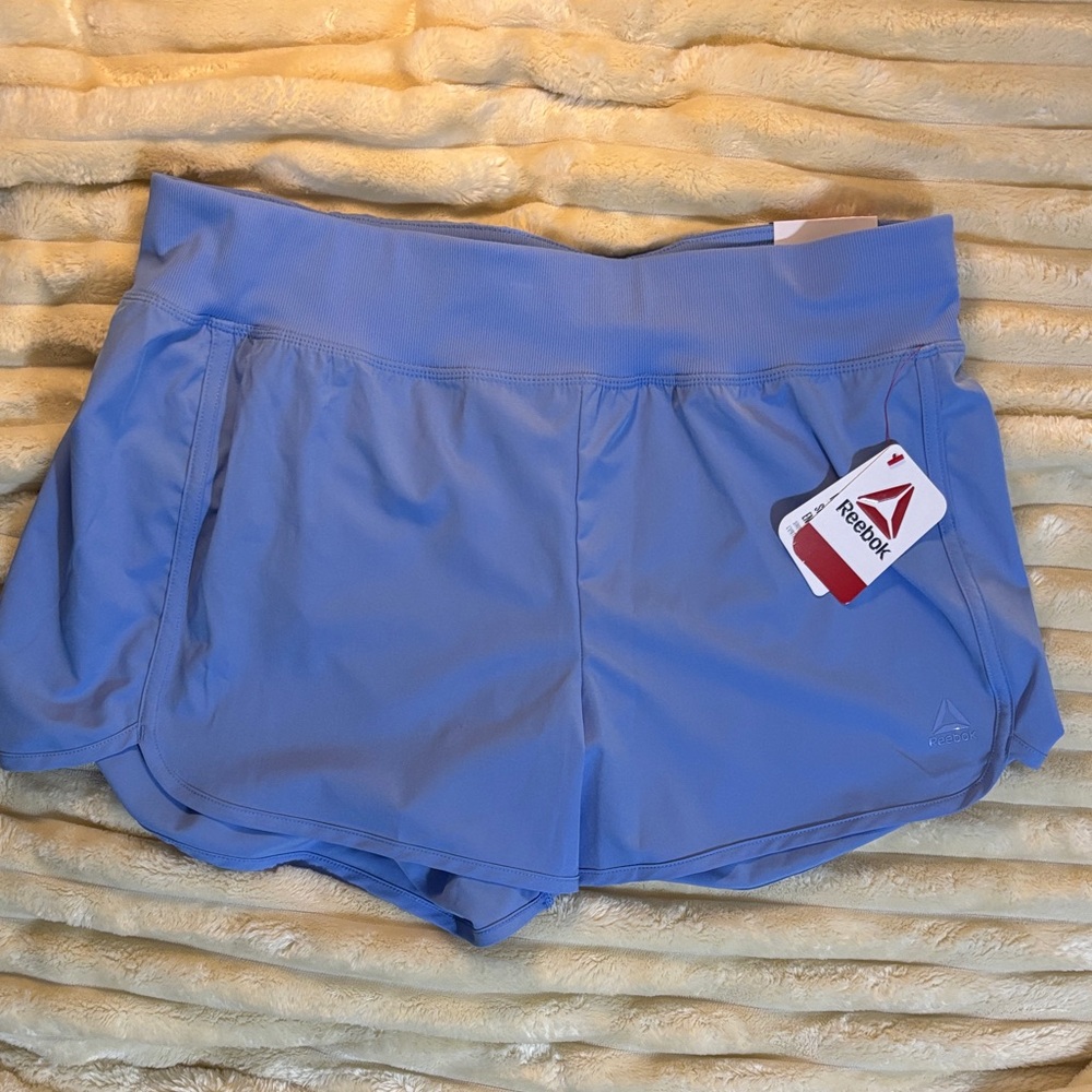 Reebok Women's Light Blue Athletic Shorts